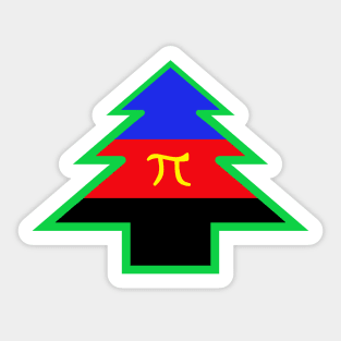 Polyamory Pride: Christmas Tree Sticker